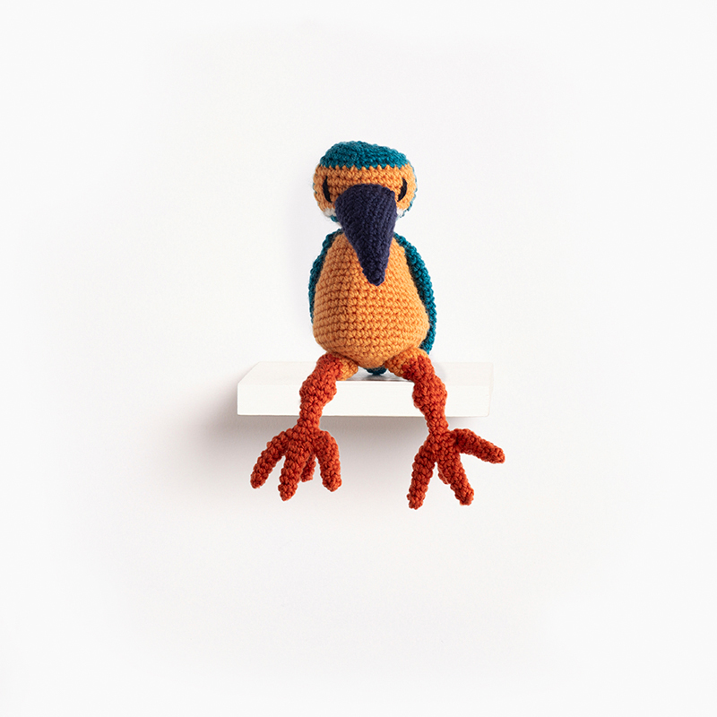 kingfisher bird crochet amigurumi project pattern kerry lord Edward's menagerie